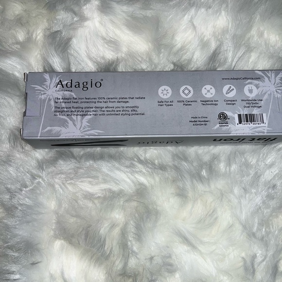 Adagio Not So Mini Ceramic Flat Iron - Picture 2 of 3